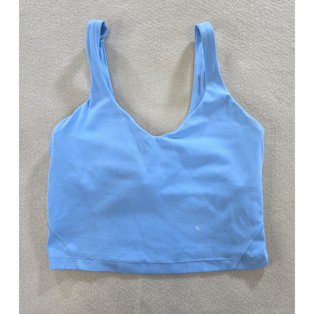 Lululemon Align Tank Top 6 Athleisure Yoga Cropped Nulu Blue LW1EITS
